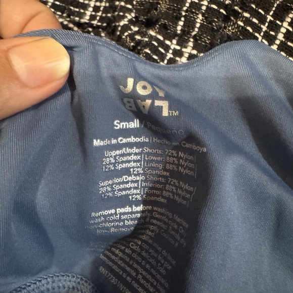 JoyLab Blue Activewear Top - Picture 3 of 3